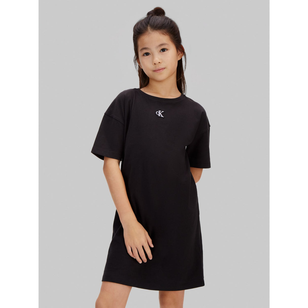 Calvin Klein 1716 Black Ck Monogram Tee Klänning