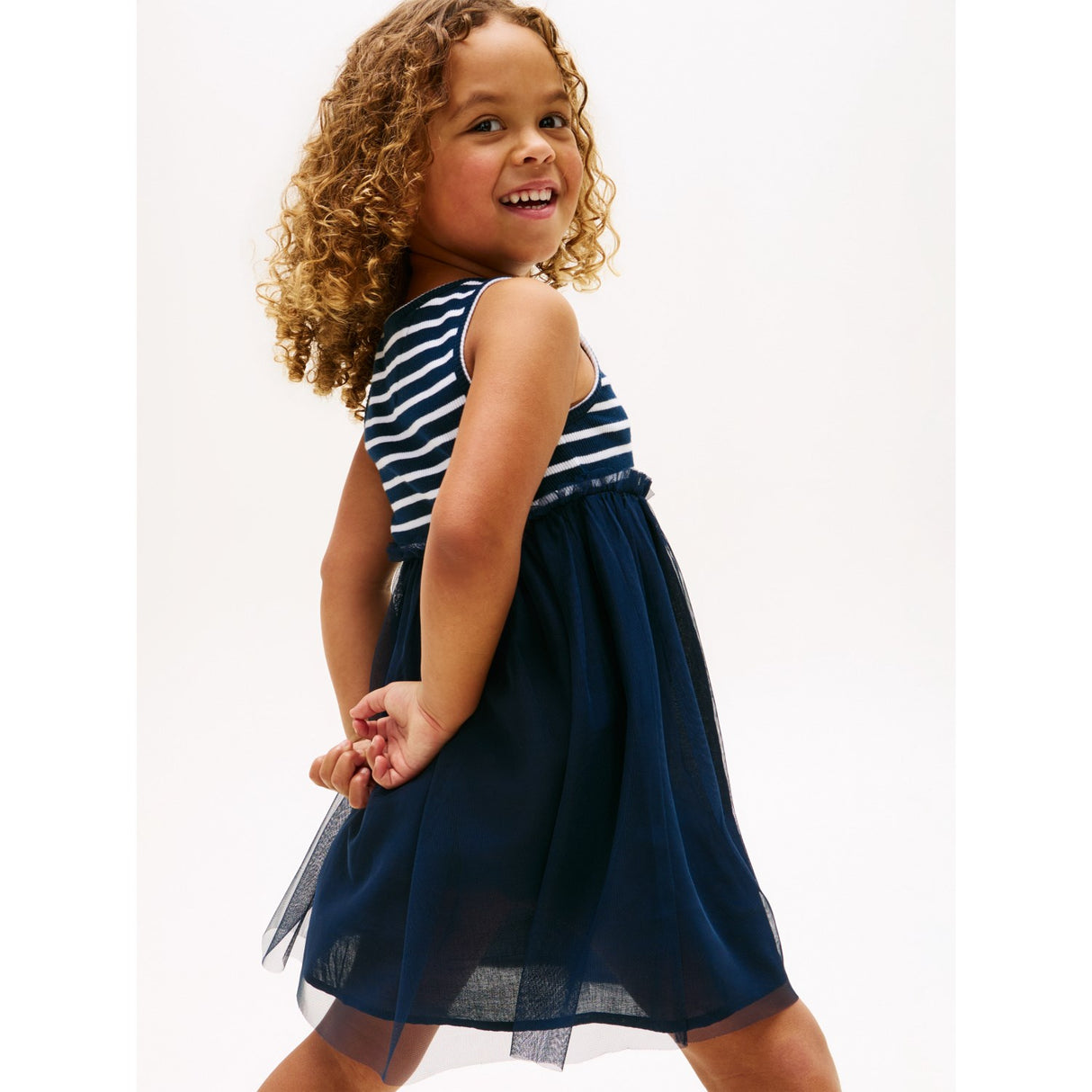 Tommy Hilfiger Dark Night Navy Lg Combi Tyll Klänning