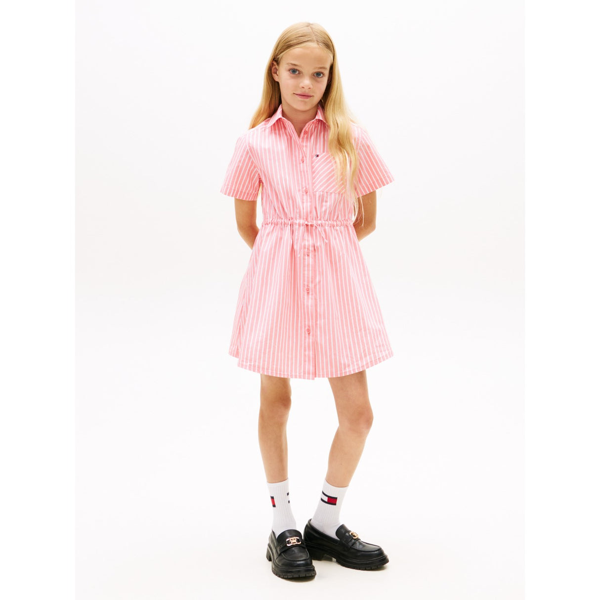 Tommy Hilfiger Tropical Blush Stripes Poplin Stripes Skjorta Klänning