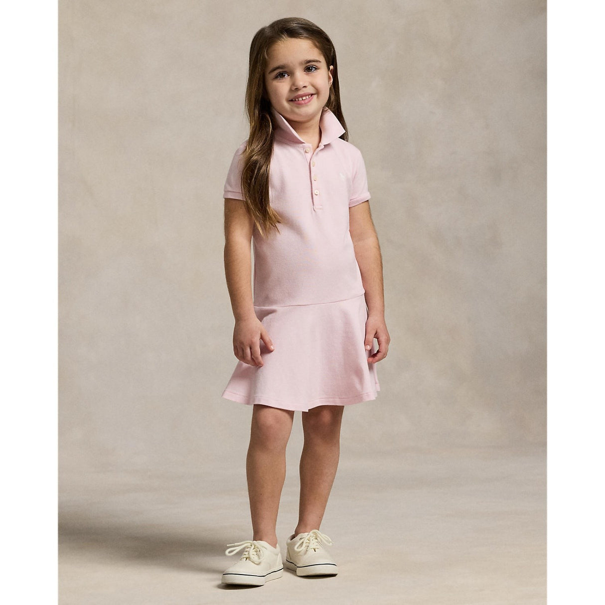 Polo Ralph Lauren Hint Of Pink W/ White Day Klänning