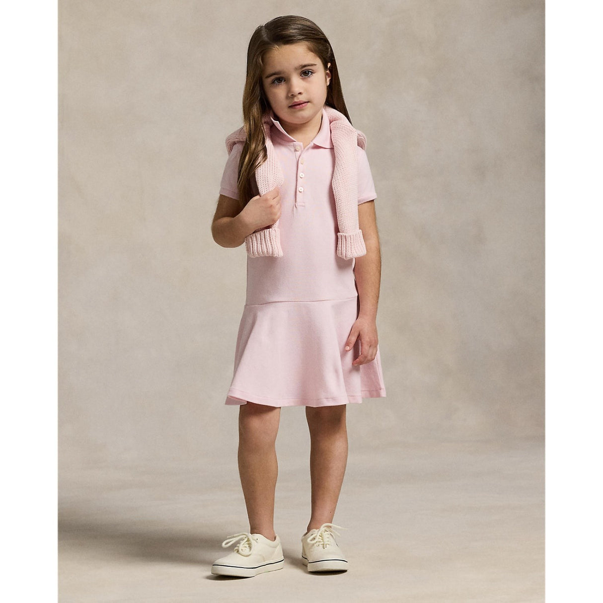 Polo Ralph Lauren Hint Of Pink W/ White Day Klänning