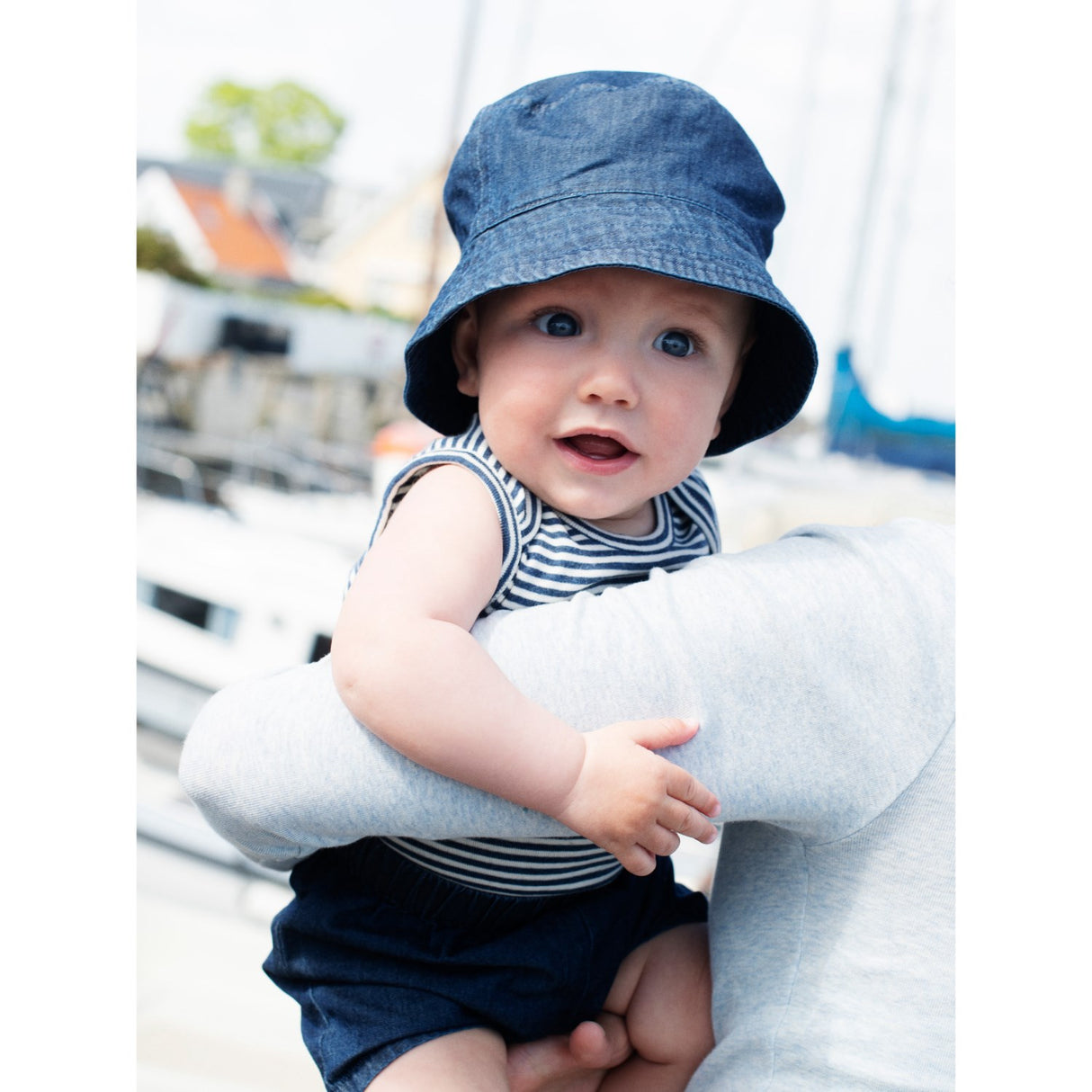 Serendipity Navy/Offwhite Baby Tank Stripe