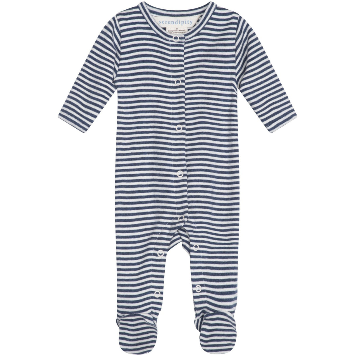 Serendipity Navy/Offwhite Newborn Stripe Dräkt