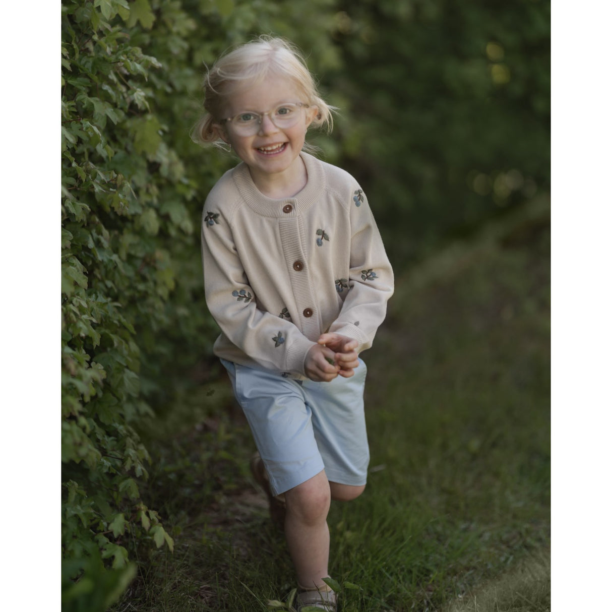 Hanevild Summer Sand Blueberry Cardigan