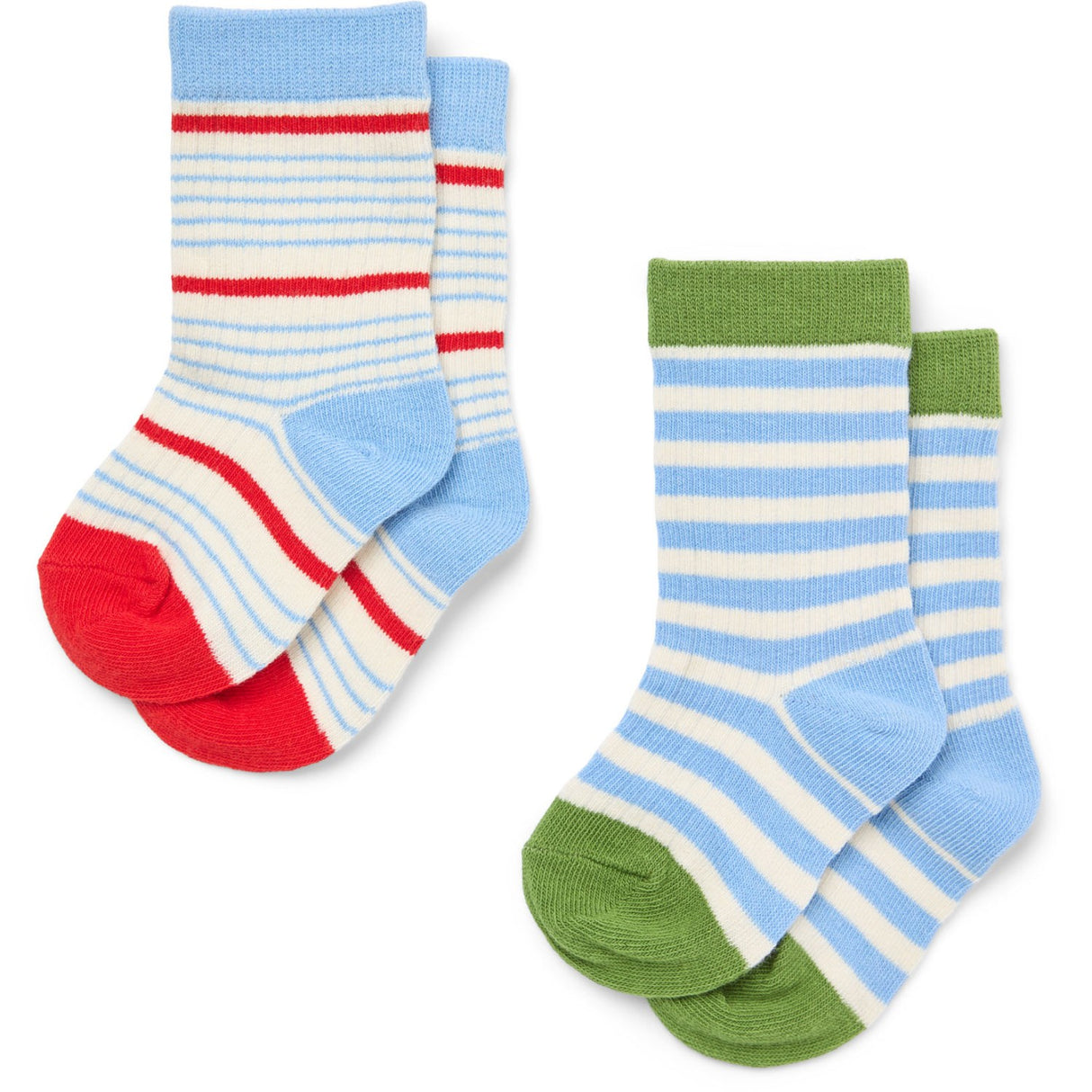 Flöss Blue Stripe Mix 2-pack Vilde Strumpor 2-pack