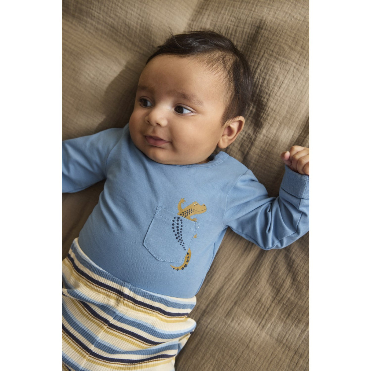 Minymo Lily Pad Byxor Y/D Rib