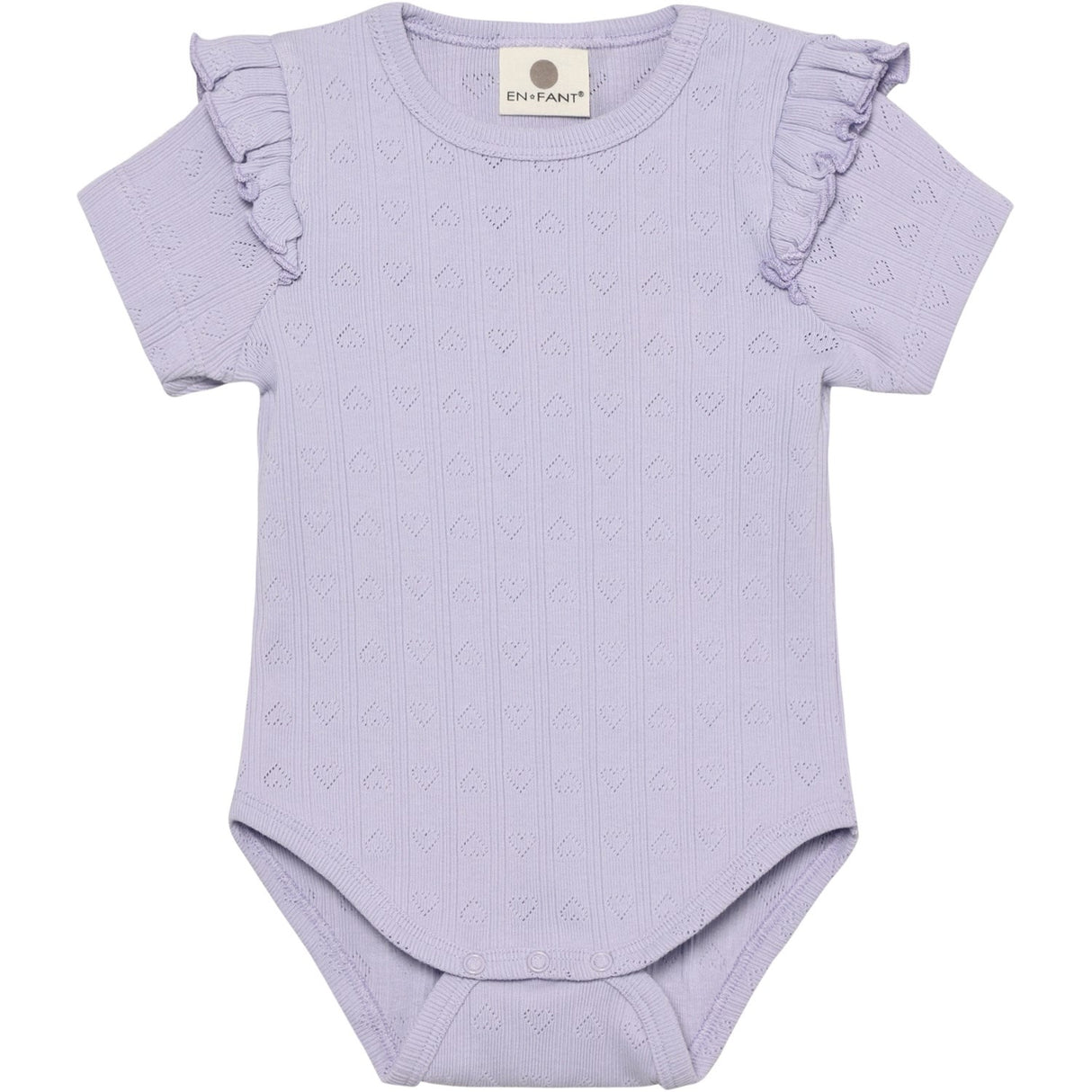 En Fant Purple Heather Body Ss Pointelle