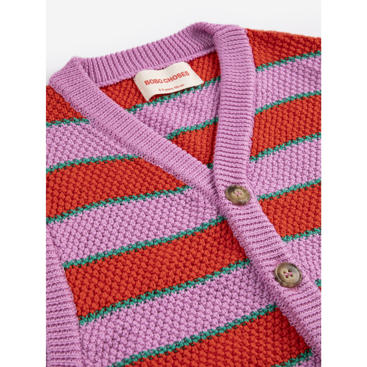 Bobo Choses Purple Bc Striped Stickad Väst