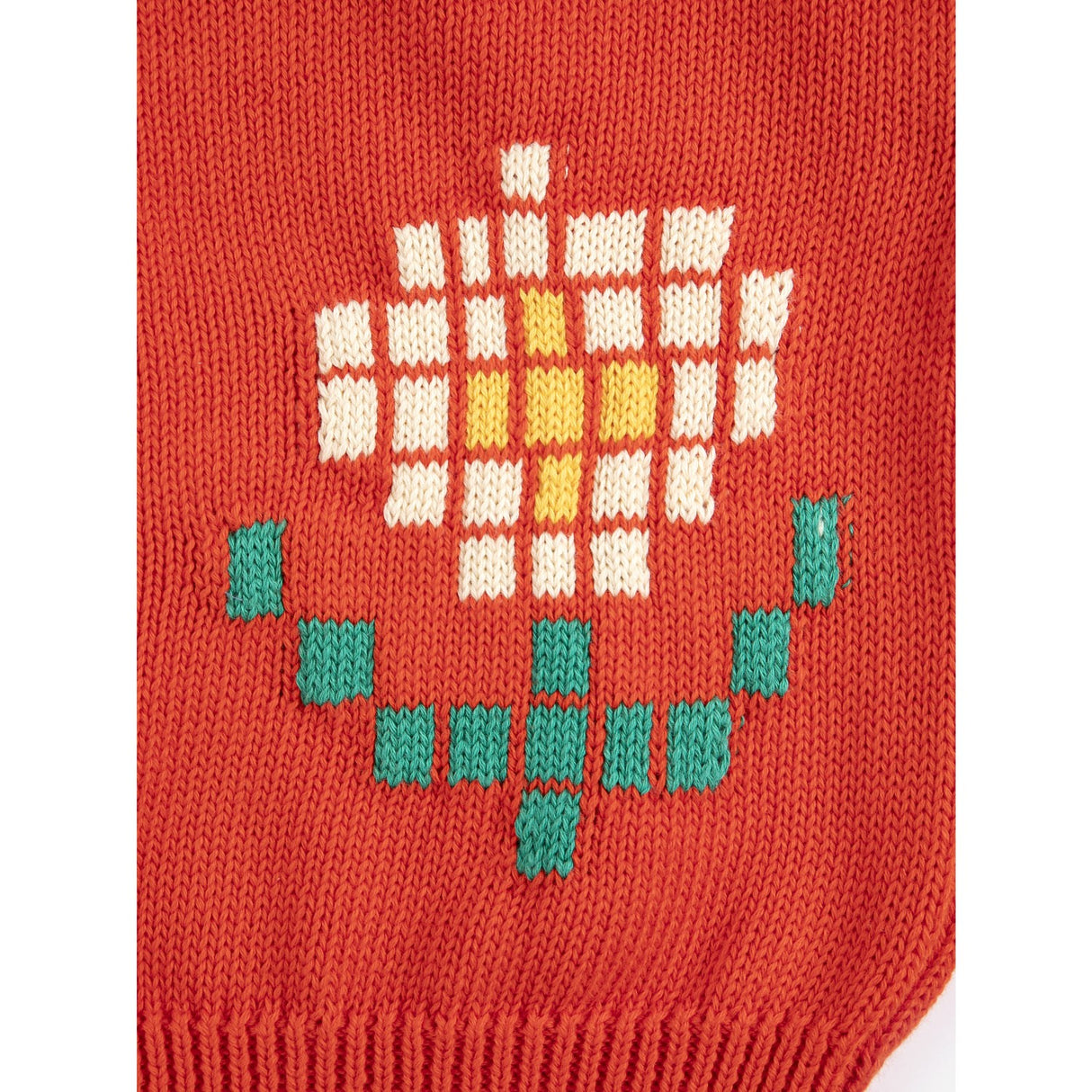 Bobo Choses Red Pixel Daisy Cardigan