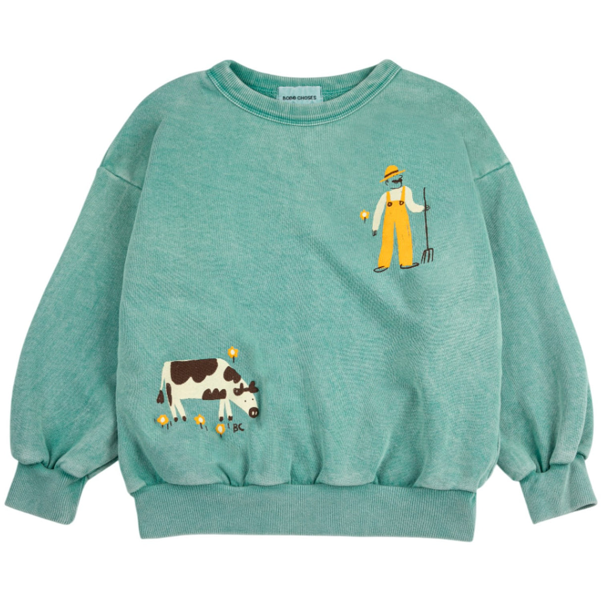 Bobo Choses Green Farm Adventure Sweatshirt