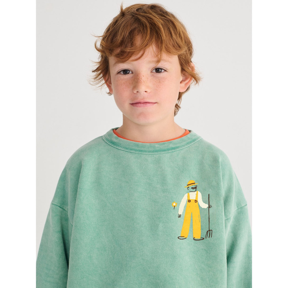 Bobo Choses Green Farm Adventure Sweatshirt