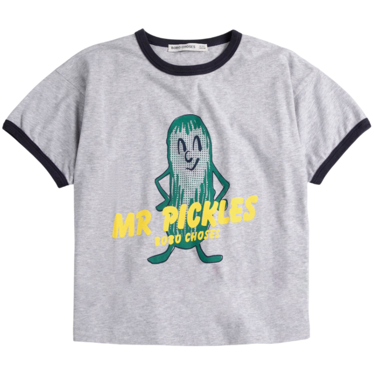 Bobo Choses Heather Grey Mr Pickles T-Shirt