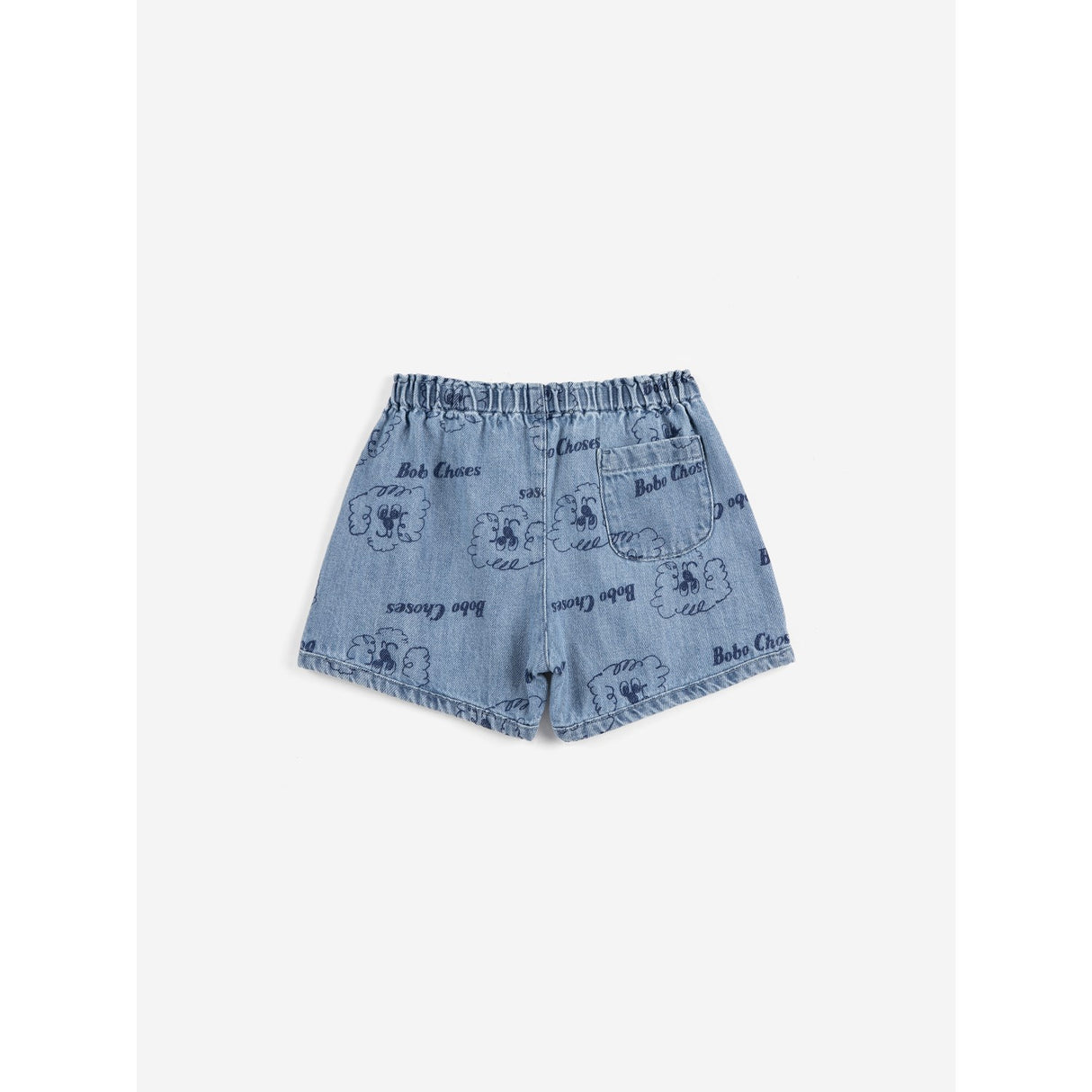 Bobo Choses Prussian Blue Pickles The Dog All Över Denim Kort