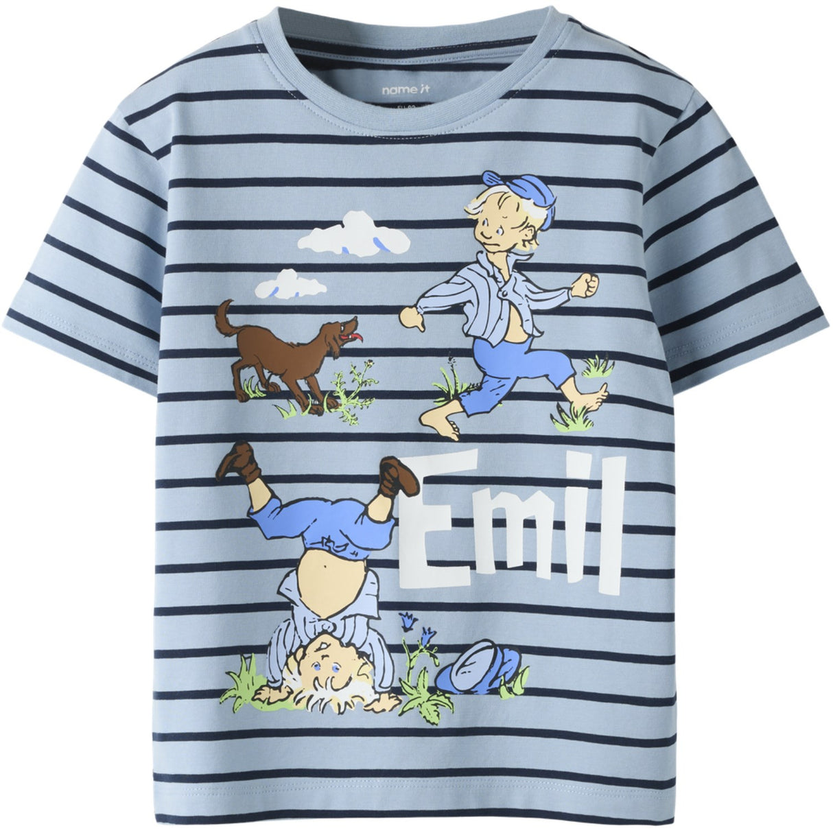 Name It Blue Fog Nmmmiall Emil Ss Nreg Topp Box Sky