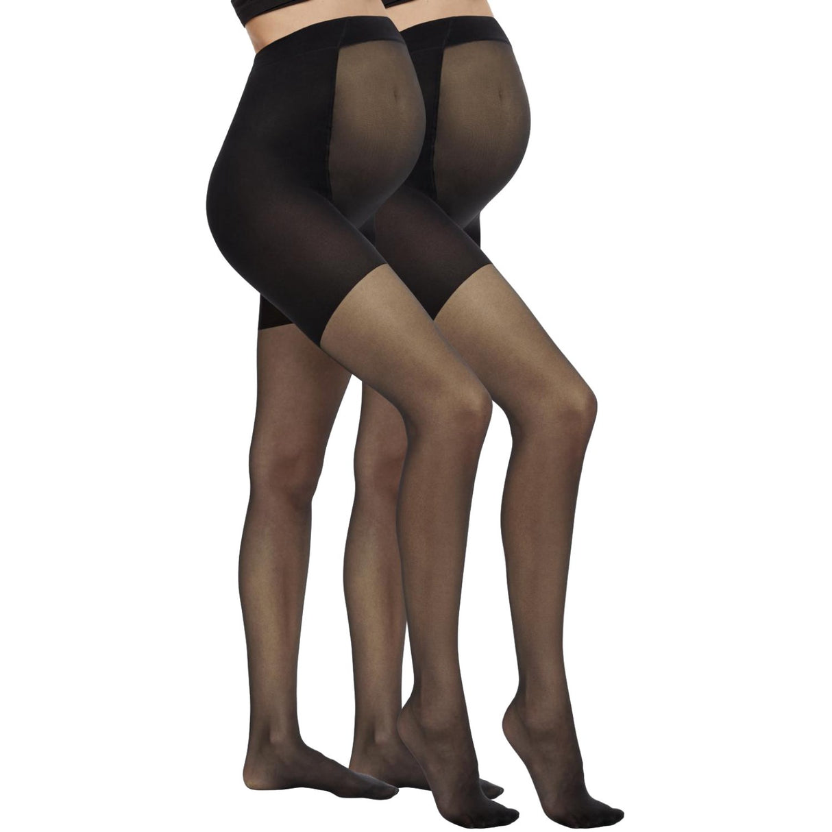 Mama;licious Black Black Mlsabrina Support Strumpbyxar 30Den 2-P No