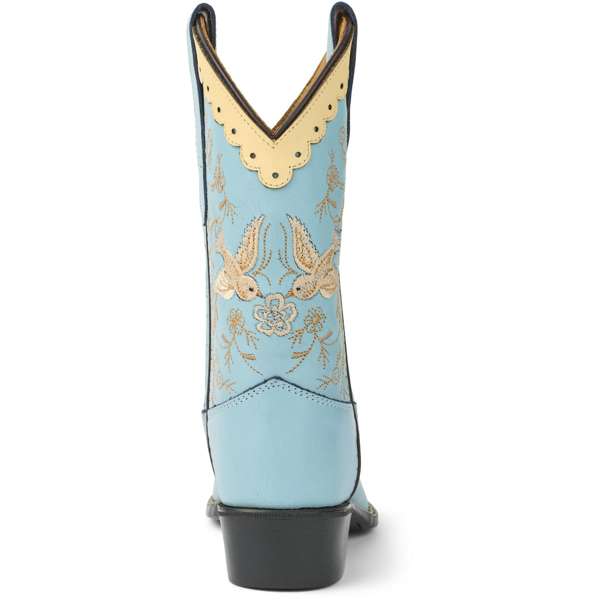 COPENHAGEN COLORS Dusty Blue Leather Limited Cowboy Stövlar High - Dove