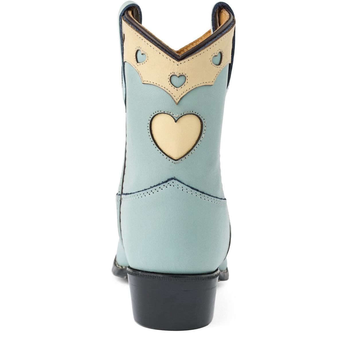 COPENHAGEN COLORS Dusty Blue Leather Limited Cowboy Stövlar Low - Dove