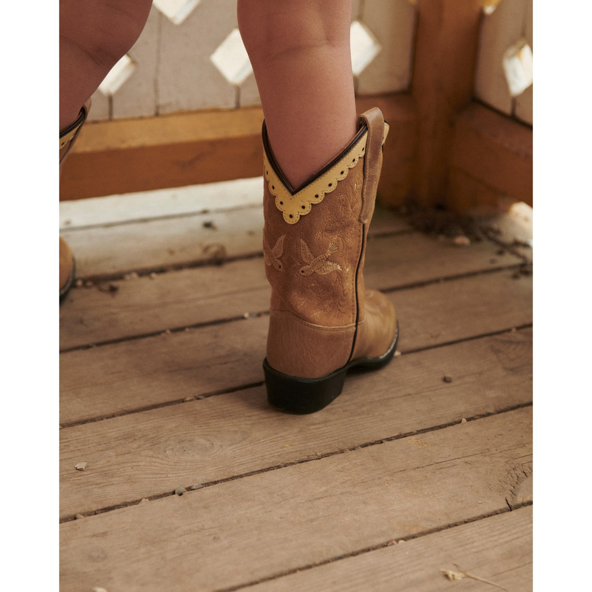 COPENHAGEN COLORS Beige Suede Limited Cowboy Stövlar High