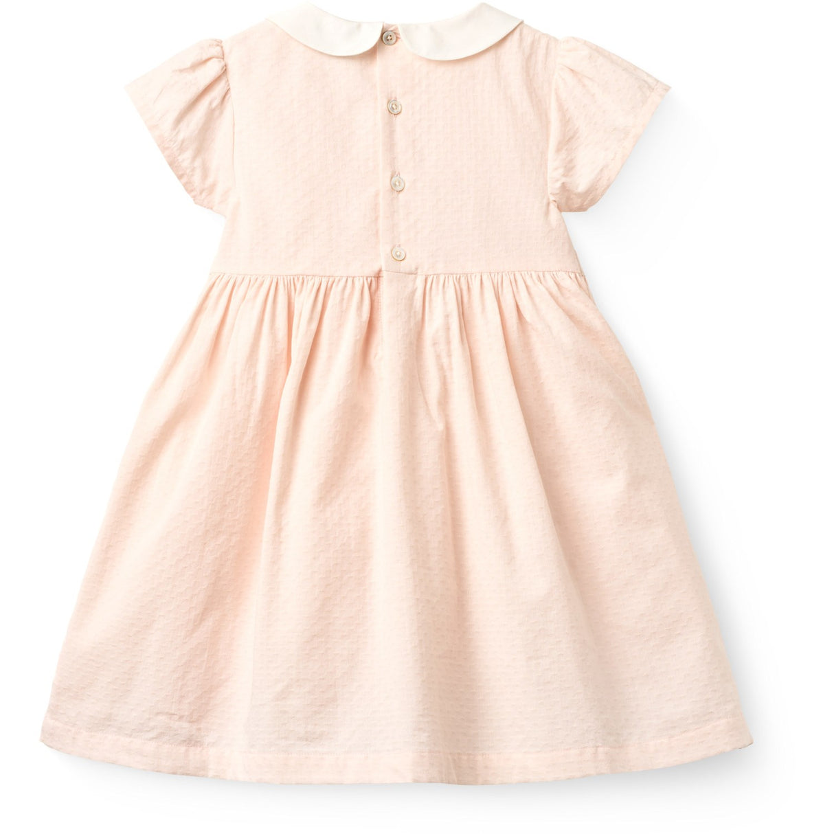 COPENHAGEN COLORS Dusty Rose Comb. Smock Klänning W. Emb.