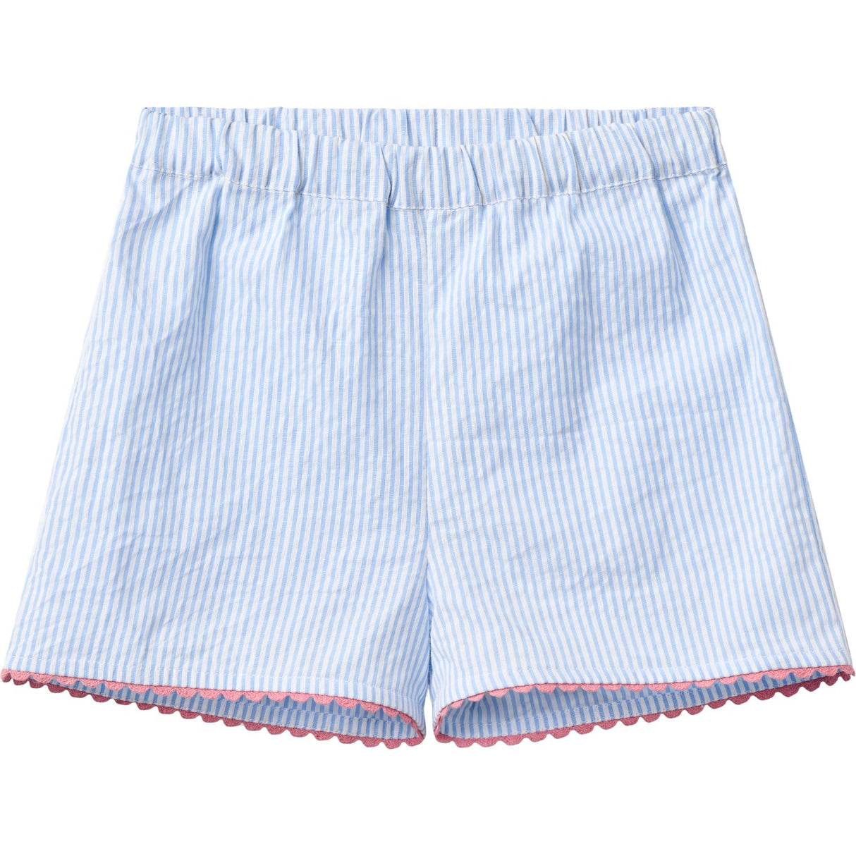 COPENHAGEN COLORS Sky Blue W Cream Stripe Seersucker Deco Sett