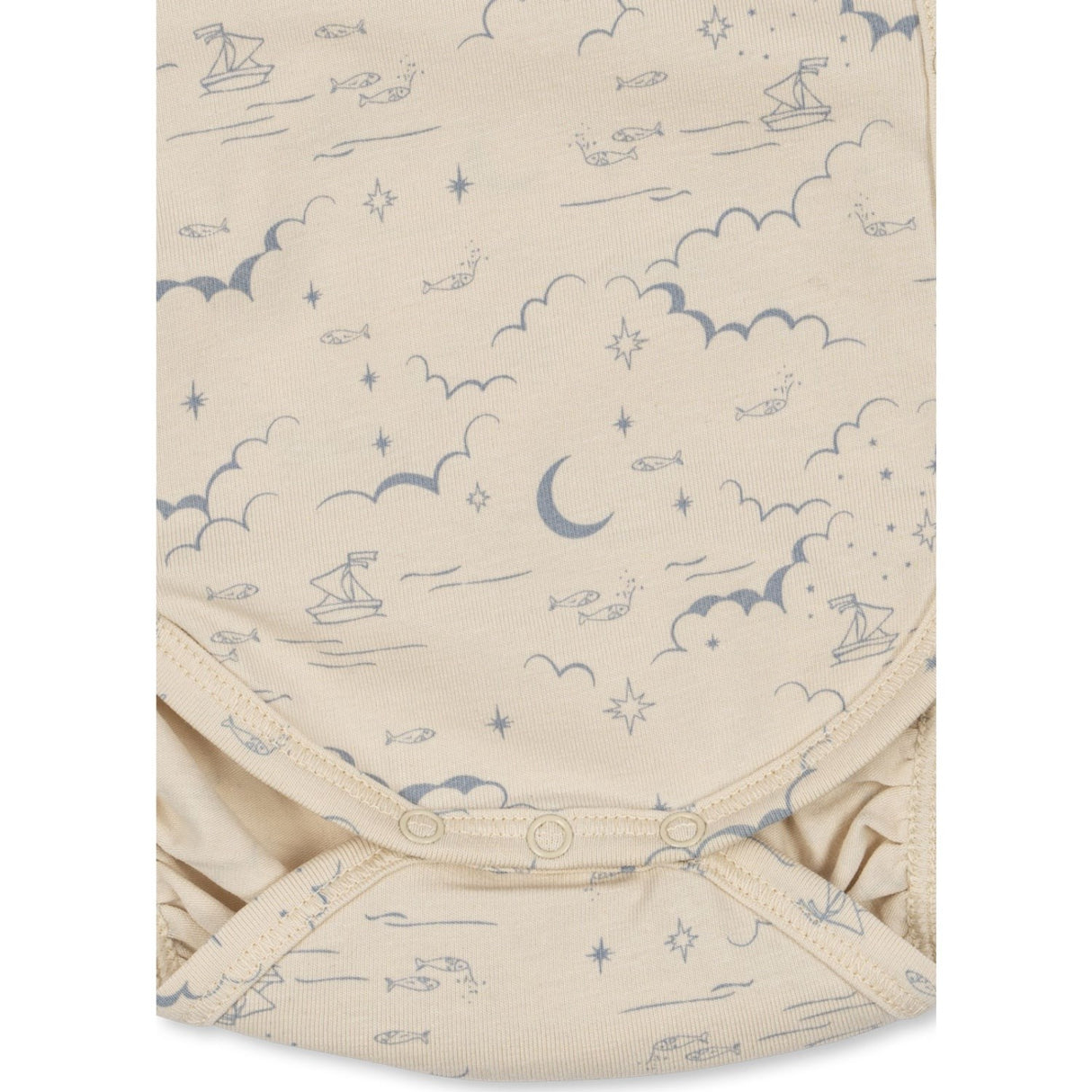 Konges Sløjd Cielo Marino Basic Ls Newborn Body Gots
