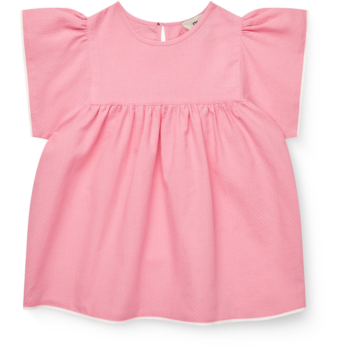 COPENHAGEN COLORS Pink Comb. Blus W. Contrast Piping