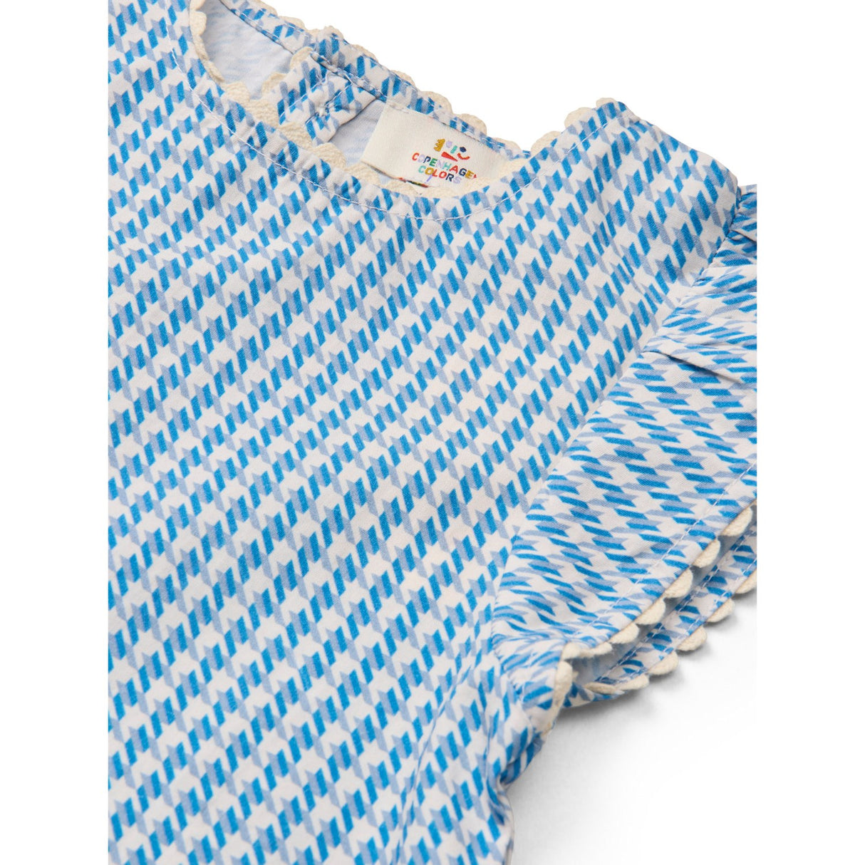 COPENHAGEN COLORS Blue Houndstooth Mini Houndstooth Deco Sett