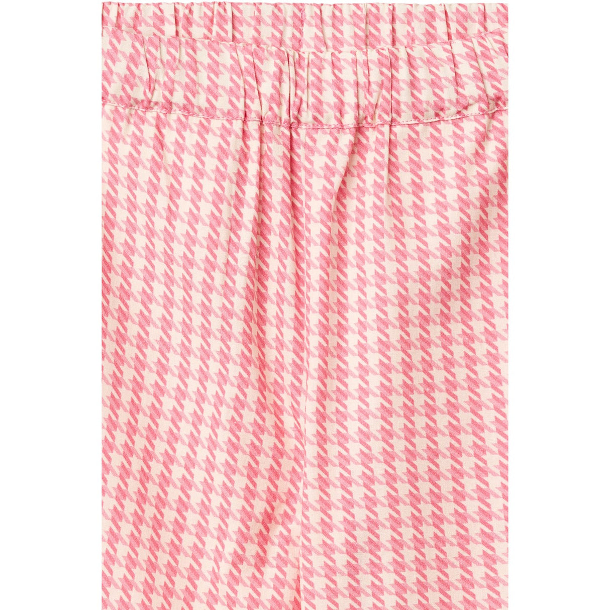 COPENHAGEN COLORS Pink Houndstooth Mini Houndstooth Byxor
