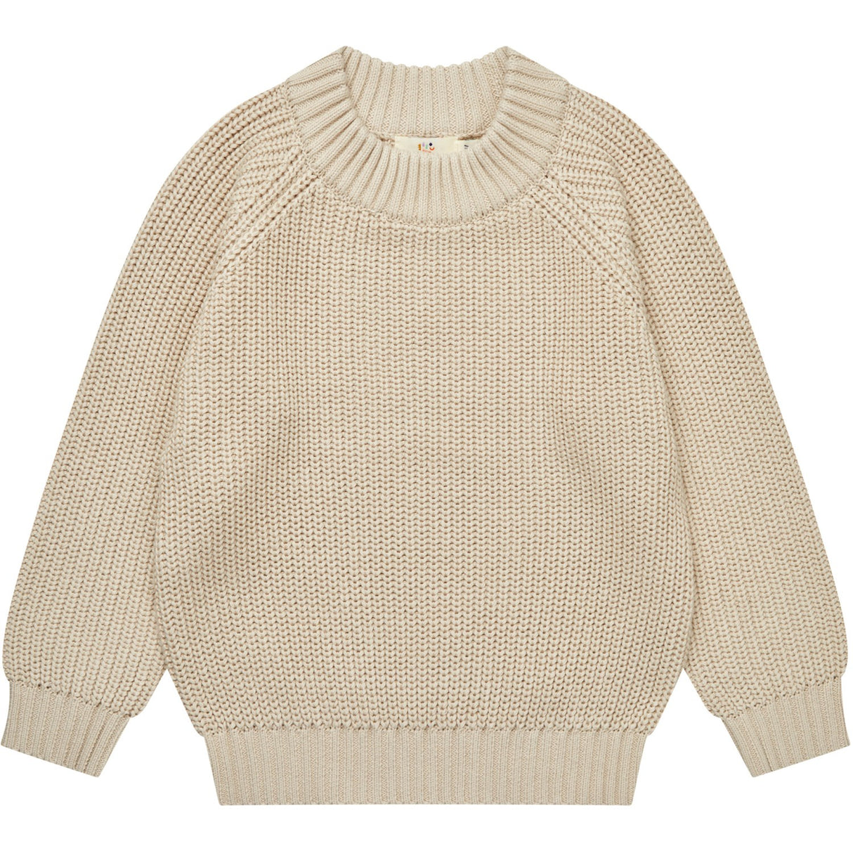 COPENHAGEN COLORS Sand Stickad Classic Rib Blus