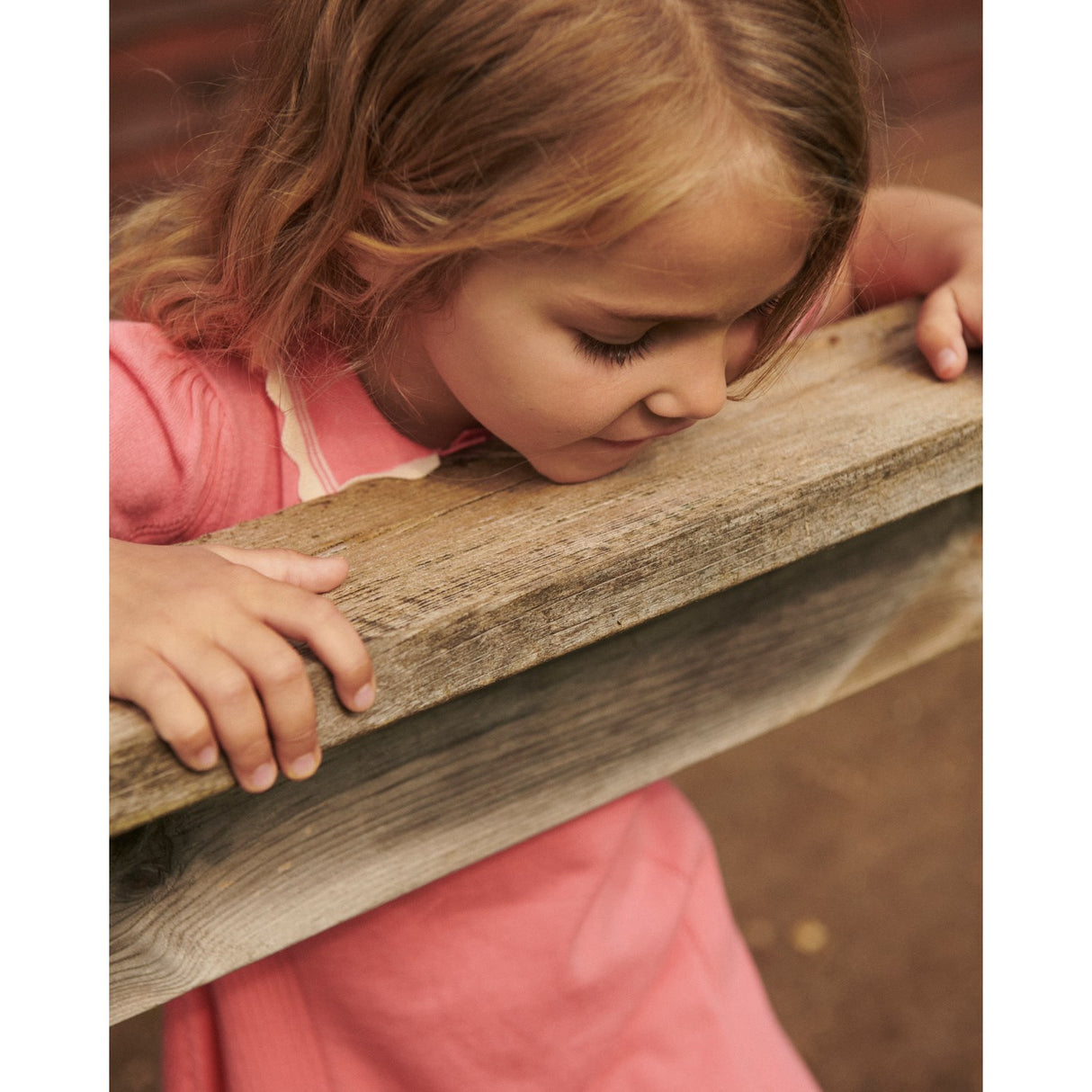 COPENHAGEN COLORS Pink Comb. Stickad Peplum Klänning