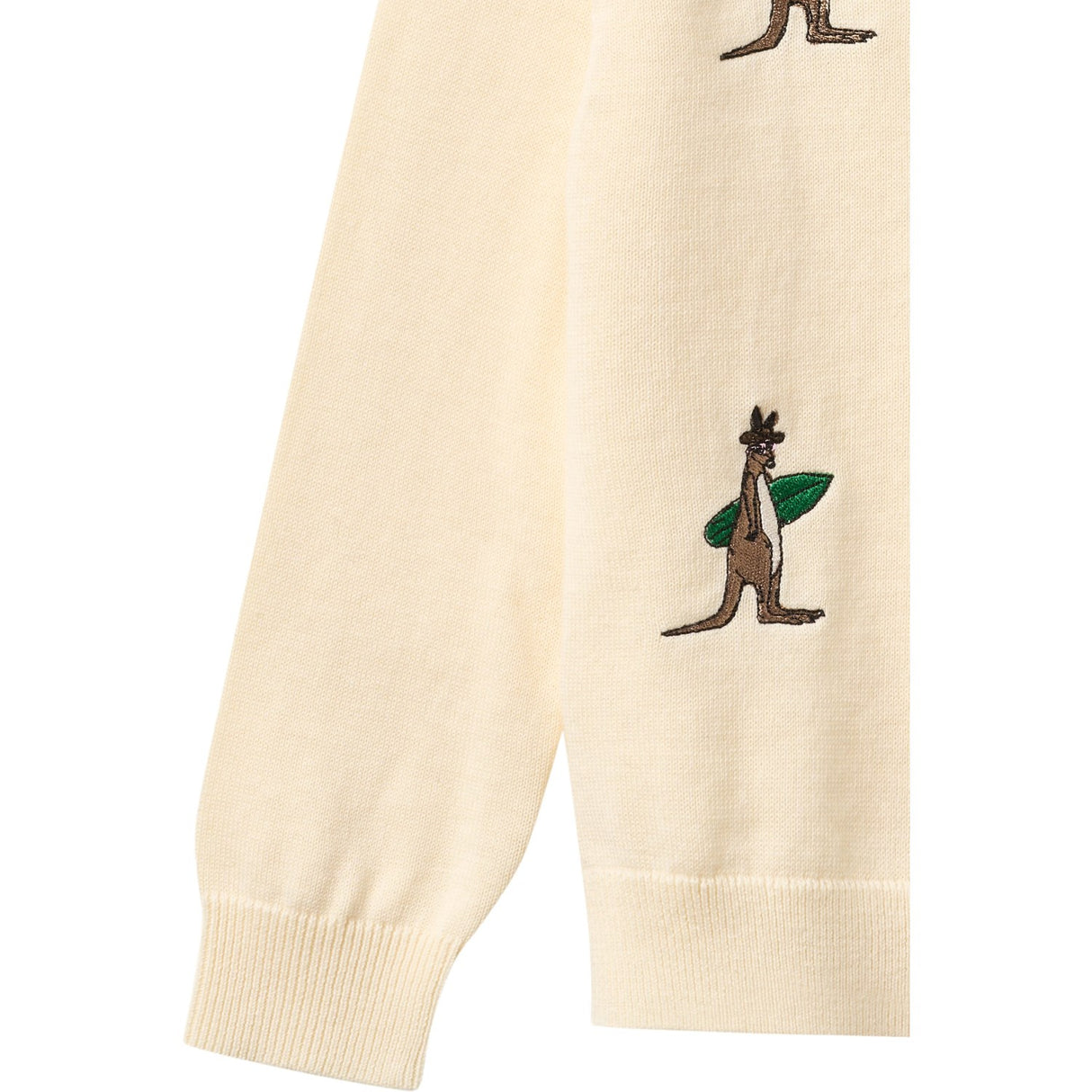COPENHAGEN COLORS Cream Comb. Pull Över W. Embroidery