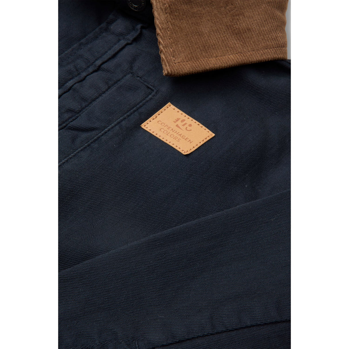 COPENHAGEN COLORS Navy Comb Twill Jacka W. Corduroy Krage