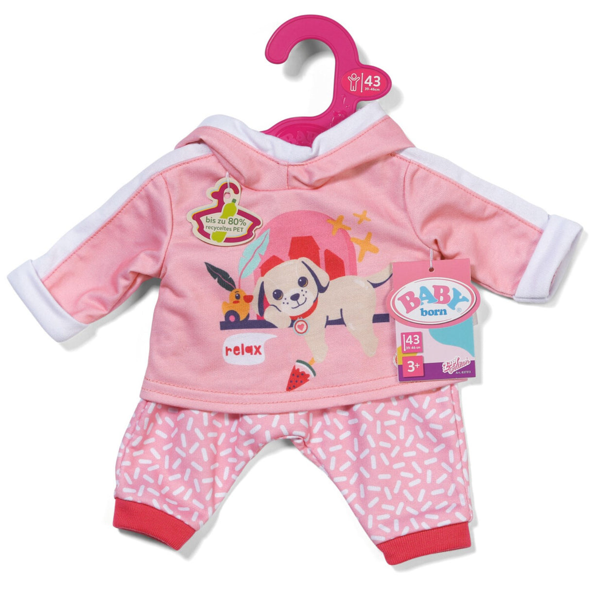 BABY Born Jogging Dräkt Pink 43cm