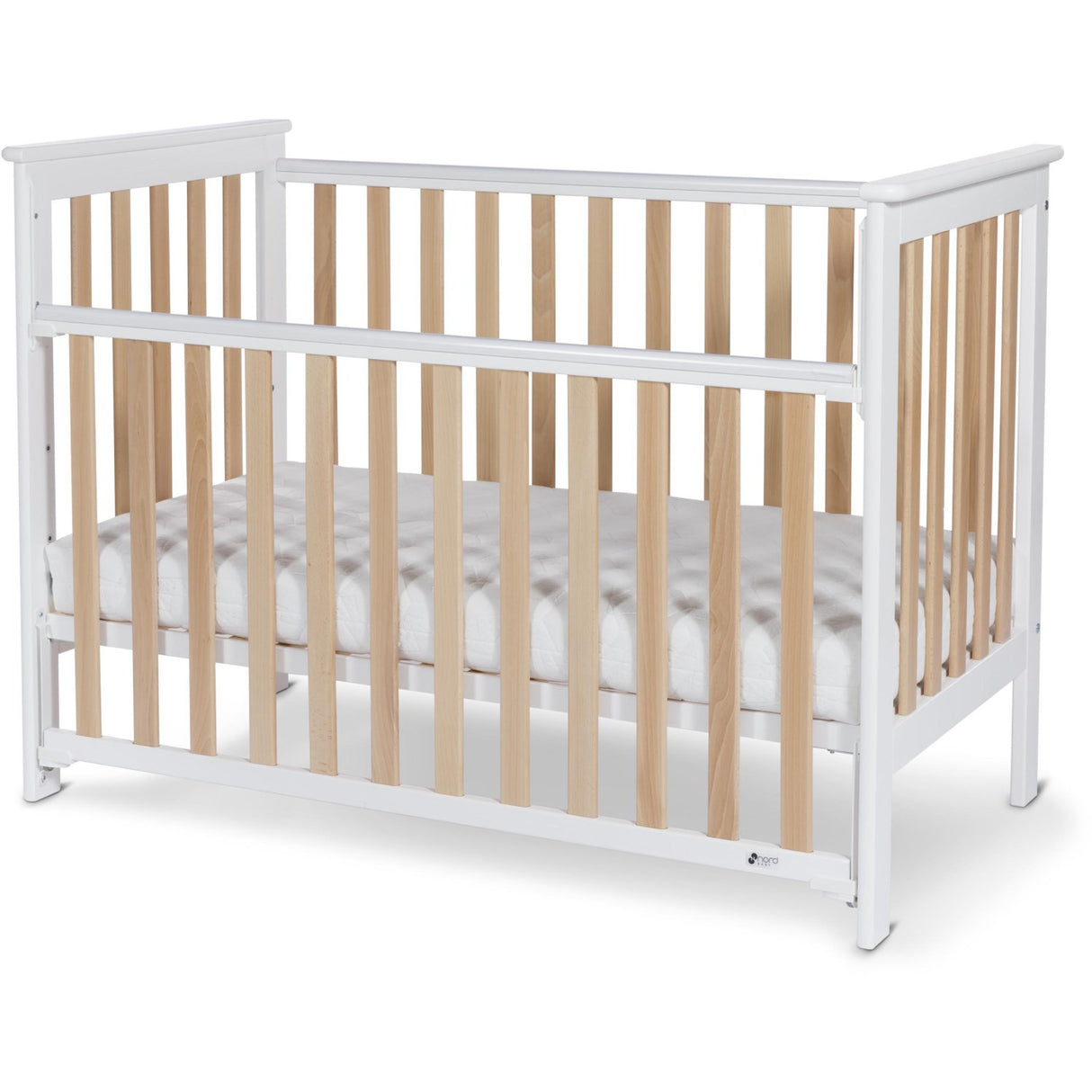 Nordbaby Natural/White Dropside Cot Leolia