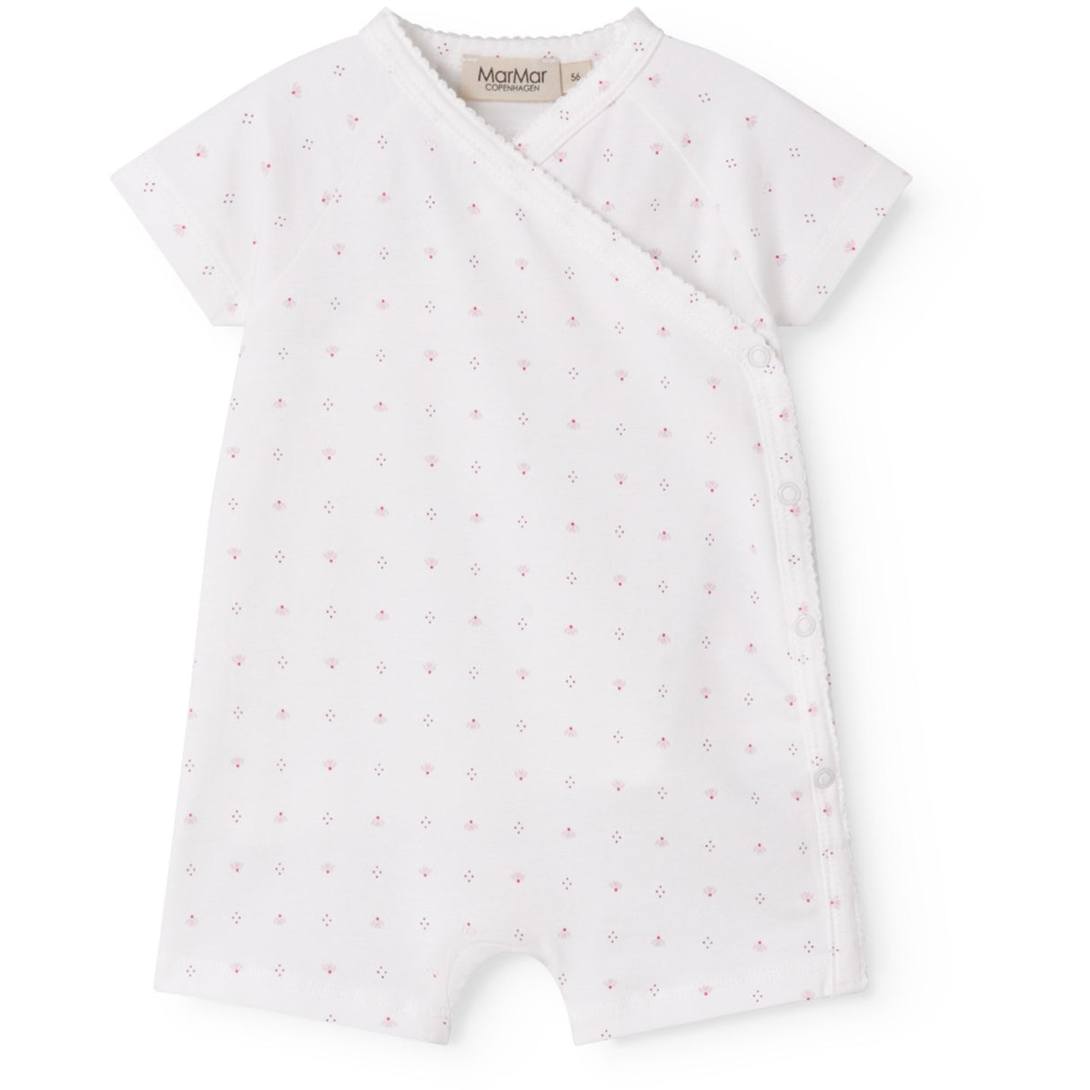 MarMar New Born Modal Smooth Print Tiny Tulip Rap Summer Romper