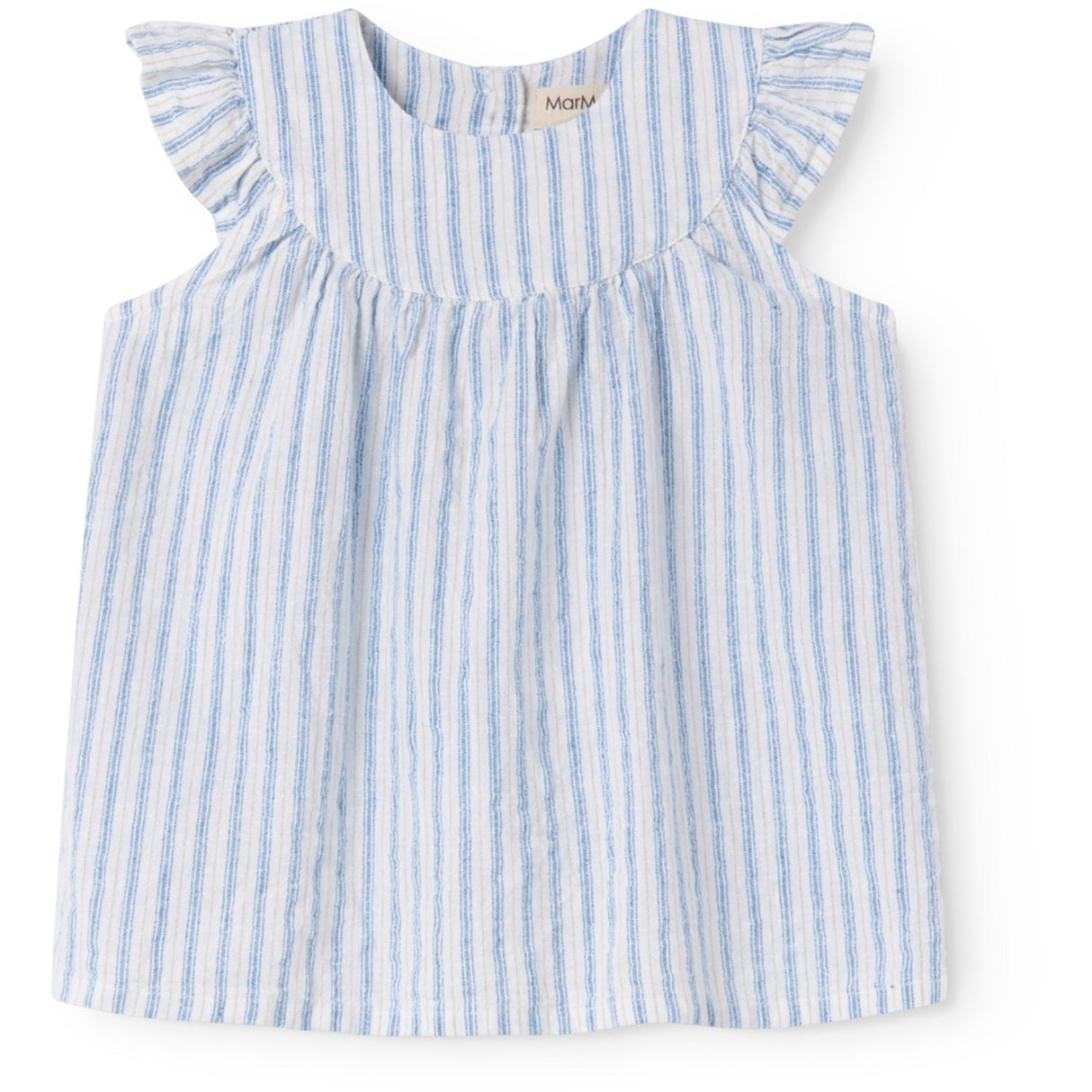MarMar Cotton Linen Surf Blue Stripe Dhana B Klänning