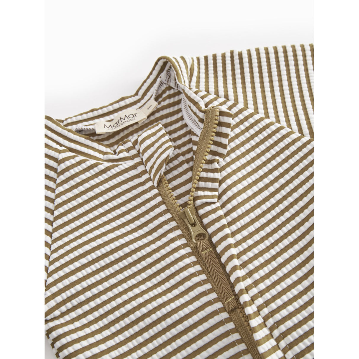 MarMar Seersucker Swim Dark Bronze Stripe Swal Dräkt