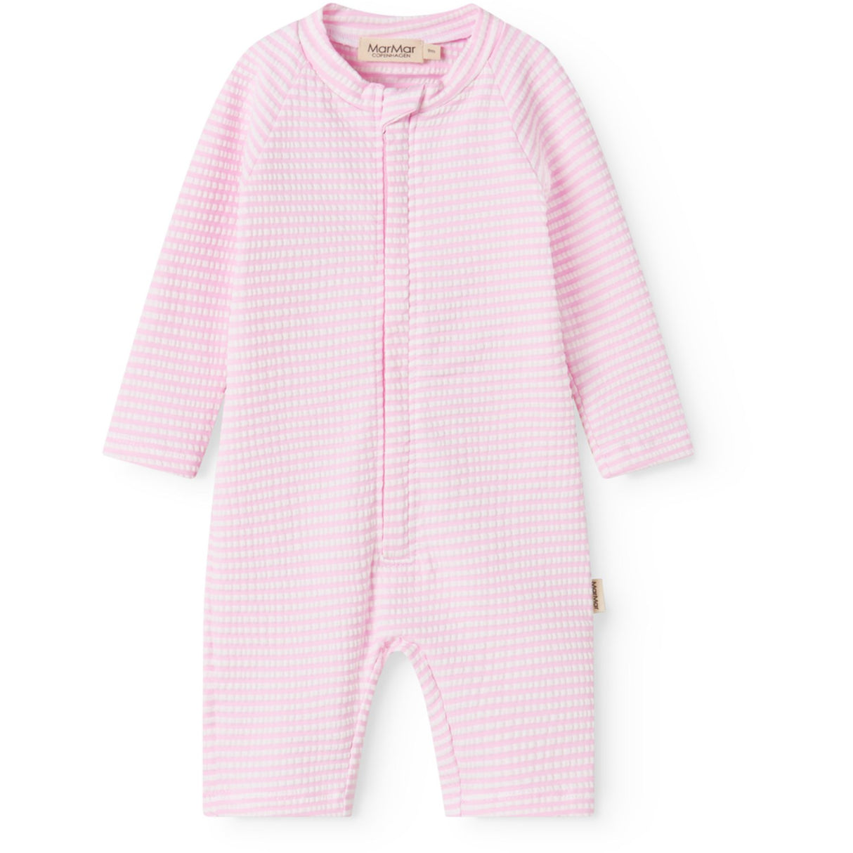 MarMar Seersucker Swim Pink Stripe Swal Dräkt
