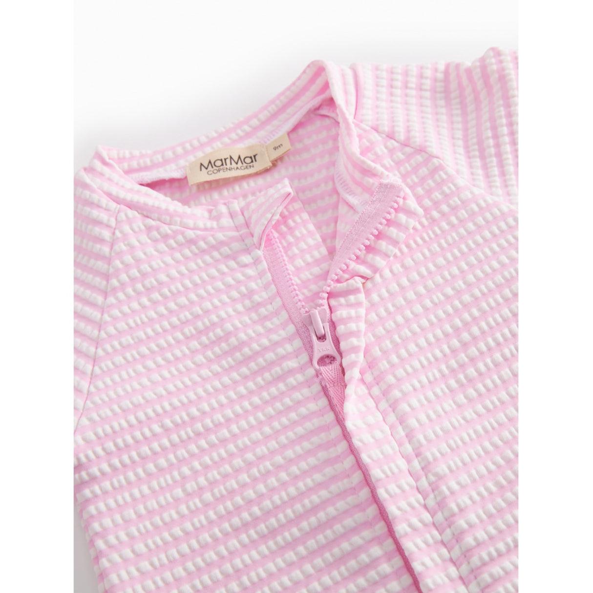 MarMar Seersucker Swim Pink Stripe Swal Dräkt