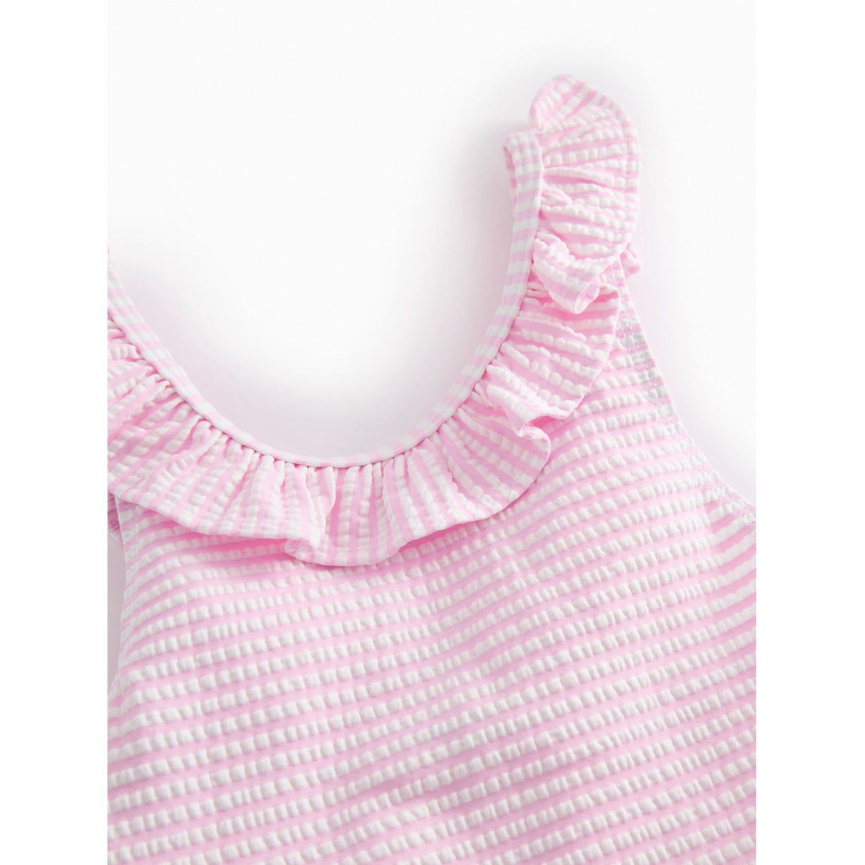 MarMar Seersucker Swim Pink Stripe Swilla Bathing Dräkt