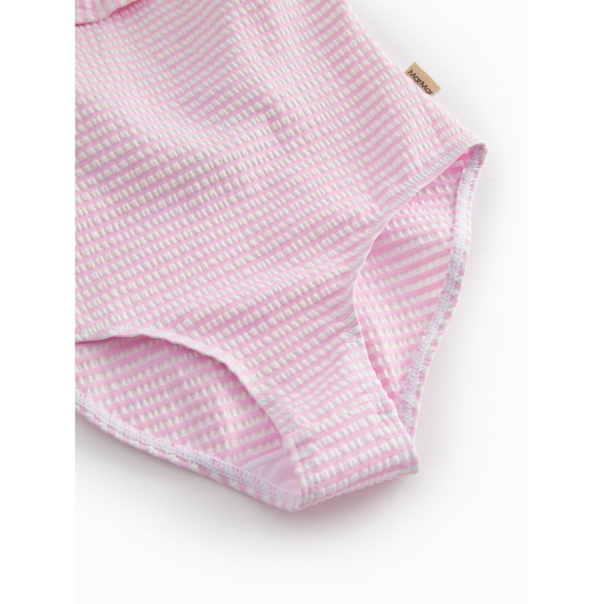 MarMar Seersucker Swim Pink Stripe Swilla Bathing Dräkt