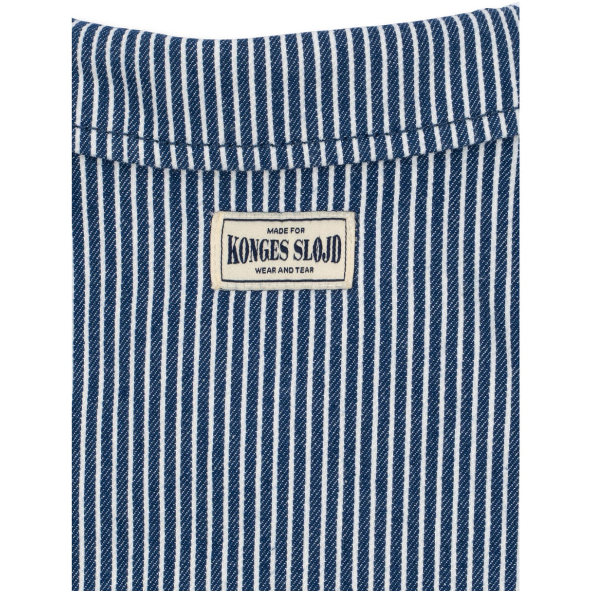 Konges Sløjd Blue Stripe Luc Skjorta Jacka Gots