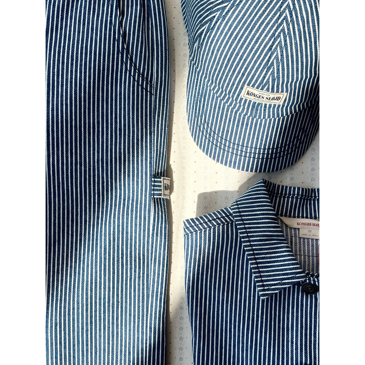 Konges Sløjd Blue Stripe Luc Byxor Gots