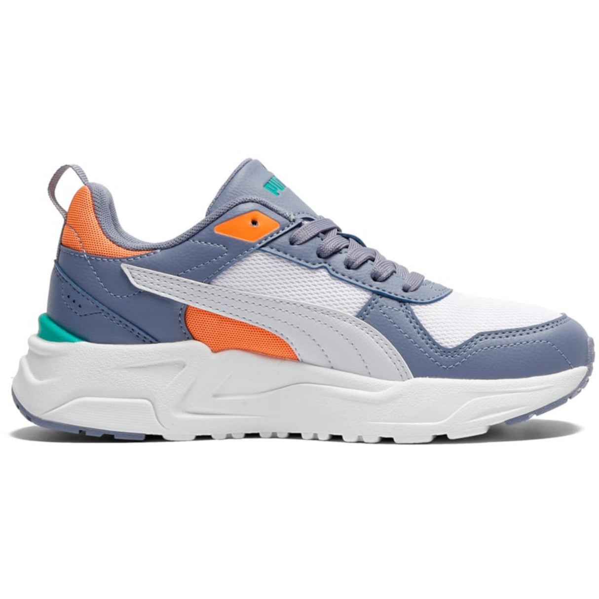 Puma White-Silver Mist-Gray Sky Trinity 2 LT Jr