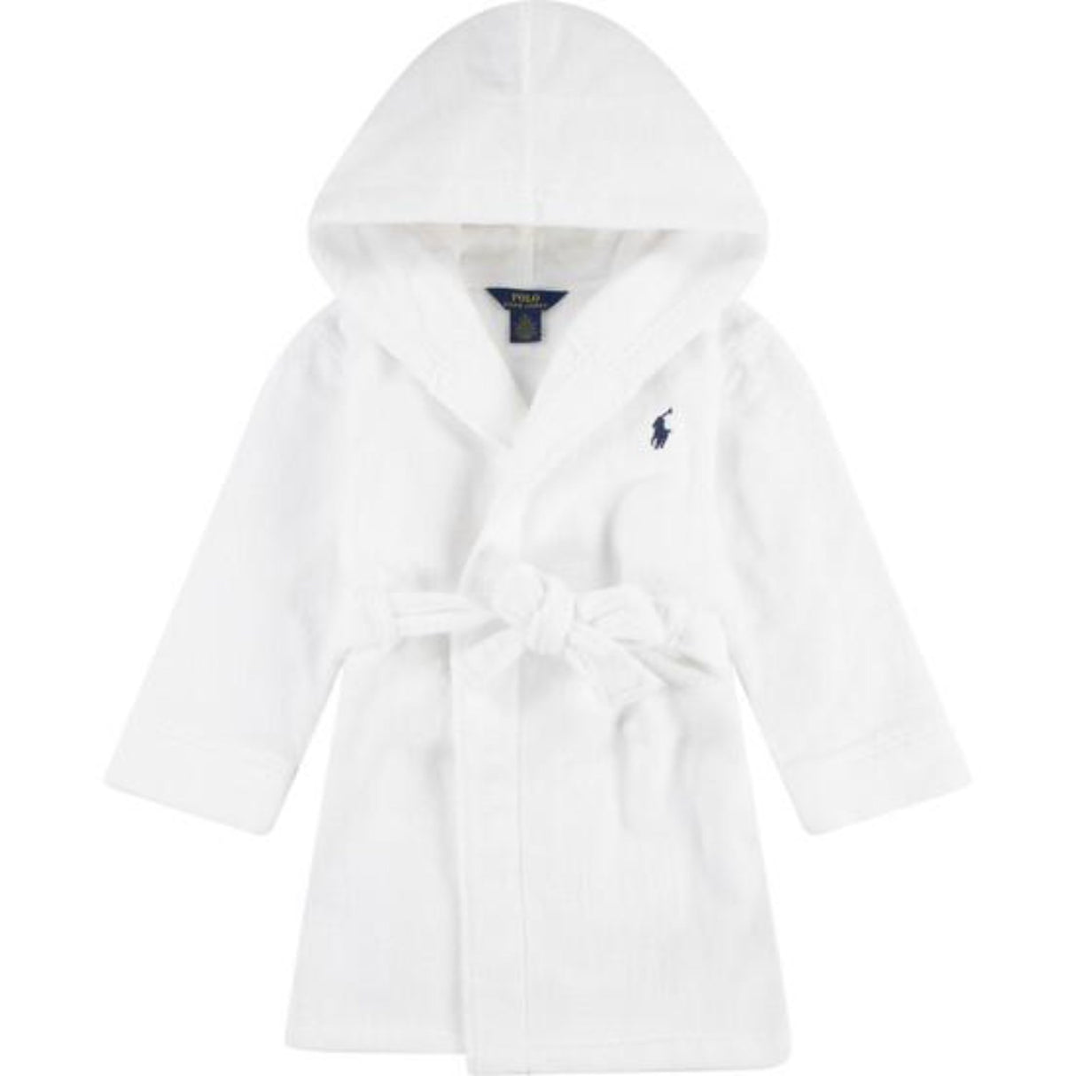 Polo Ralph Lauren White Hooded Plys Terry Bathrob