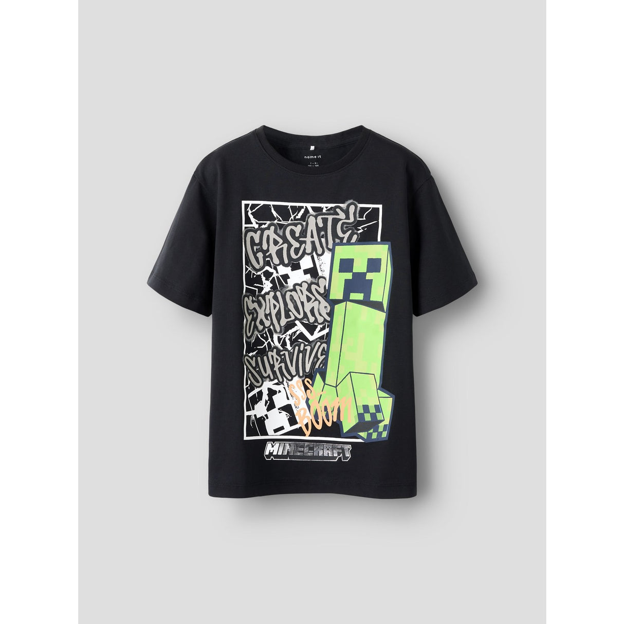 Name It Black Nkmmase Minecraft Ss Nreg Topp Noos Bfu