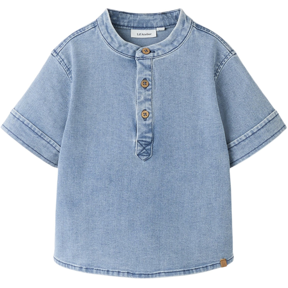 Lil'Atelier Medium Blue Denim Nmmdeva Ss Loose Dnm Skjorta 2024-Es Lil