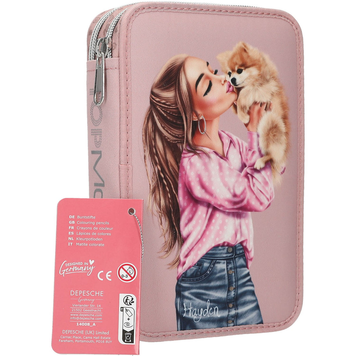 TOPModel Dots Dubbel Pencil Case