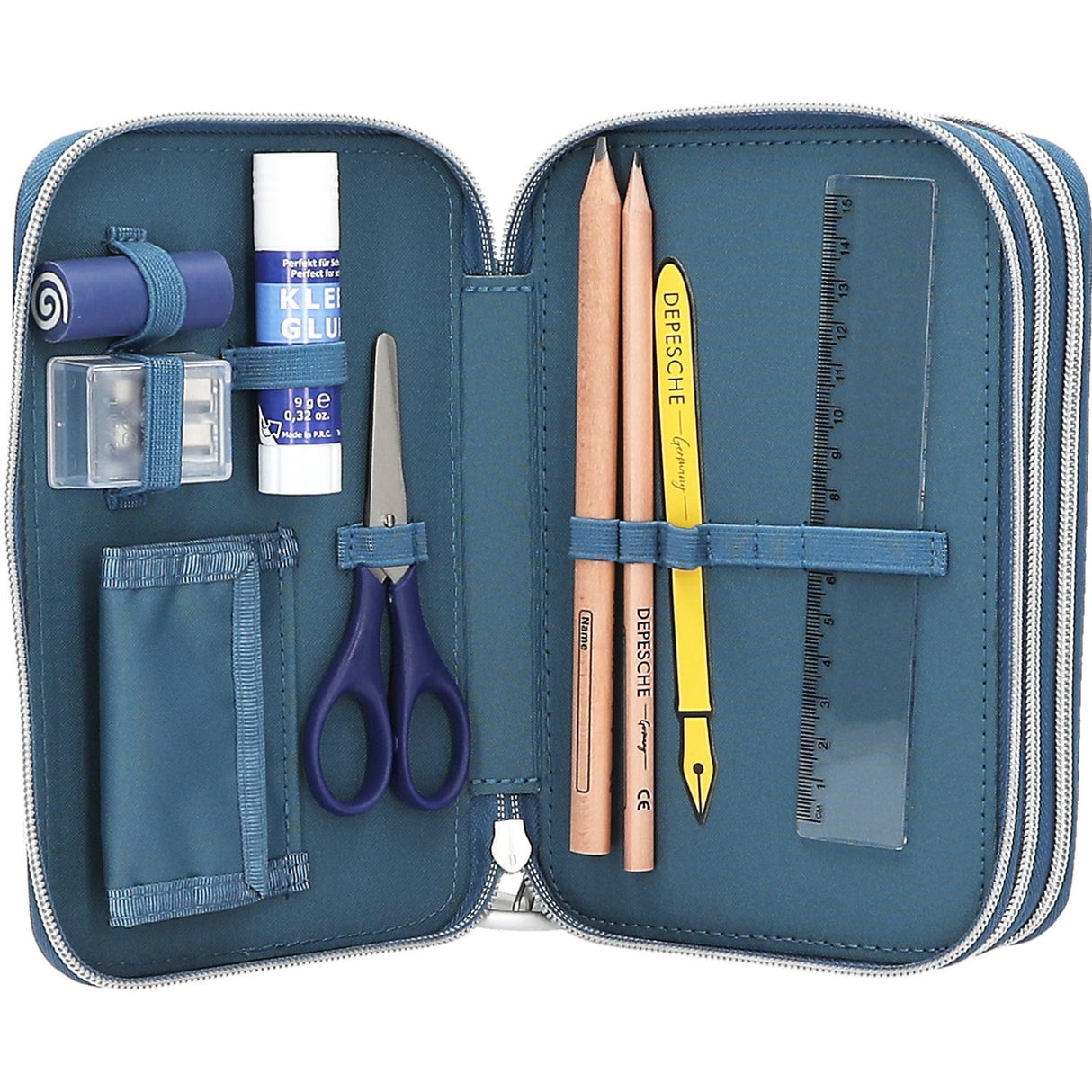 Dino World Triple Pencil Case