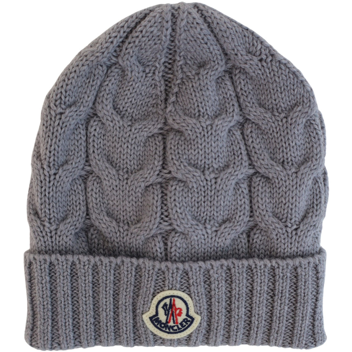 Moncler Moncler Beretto Cable Hat, L, 983 Grey